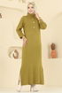 Dress 8362KL398-MS Oil Green - Thumbnail
