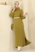 Dress 8362KL398-MS Oil Green - Thumbnail