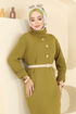 Dress 8362KL398-MS Oil Green - Thumbnail