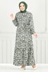 Dress 836OZR1047-M Khaki - Thumbnail