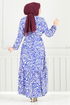 Dress 836OZR1047-M Saxe - Thumbnail