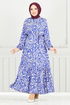 Dress 836OZR1047-M Saxe - Thumbnail