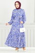 Dress 836OZR1047-M Saxe - Thumbnail