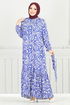 Dress 836OZR1047-M Saxe - Thumbnail