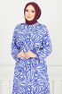 Dress 836OZR1047-M Saxe - Thumbnail