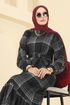 الفستان أسود 9010S324-MS - Thumbnail