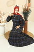 Dress 9010S324-MS Navy Blue - Thumbnail