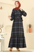 Dress 9010S324-MS Navy Blue - Thumbnail