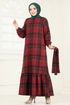 Dress 9010S324-MS Red - Thumbnail