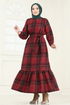 Dress 9010S324-MS Red - Thumbnail