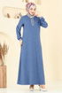 Dress 9021S324-MS Indigo - Thumbnail