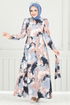 Dress 9035SVL982-M Navy Blue - Thumbnail