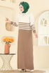 Dress 9051OZN1046-MS Latte - Thumbnail