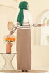 Dress 9051OZN1046-MS Latte - Thumbnail