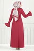 الفستان احمر 9141PL940-M - Thumbnail