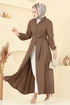الفستان بني 9162PLK541-MS - Thumbnail