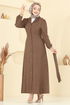 الفستان بني 9162PLK541-MS - Thumbnail