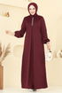 Dress ASM2824-MS Burgundy - Thumbnail