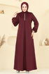 Dress ASM2824-MS Burgundy - Thumbnail