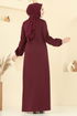 Dress ASM2824-MS Burgundy - Thumbnail