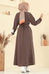 الفستان بني PL2828-MS - Thumbnail