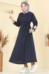 Dress PL2828-MS Navy Blue - Thumbnail