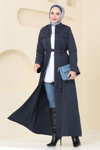 P.L. - Dress PL9080-MS Navy Blue