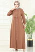 Dress PL9124-MS Light Brown - Thumbnail