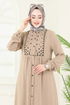 الفستان بيج PL9124-MS - Thumbnail