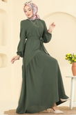 P.L. - Dress PL9173-MS Khaki