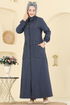 Dress PL9179-MS Navy Blue - Thumbnail