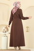 Dress PL9184-MS Brown - Thumbnail