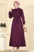 Dress PL9184-MS Damson - Thumbnail
