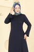 Düğme Detaylı Dabıl Takım ASM2817-MS Koyu Laci - Thumbnail