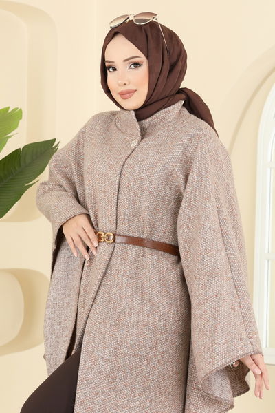 A.N.T. - Düğme Detaylı Tüvit Panço 1453ANT466-MS Vizyon - 412513