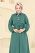 Elena Düğmeli Tesettür Takım 3112HBS856-MS Mint - Thumbnail