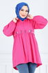 Embroidery Detail Tunic 4060ASN936-M Fuchsia - Thumbnail