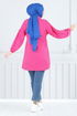 Embroidery Detail Tunic 4060ASN936-M Fuchsia - Thumbnail