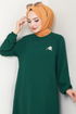 Embroidery Detailed Aerobin Team 9143PL940-M Emerald - Thumbnail