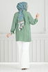 Espagnol Trot Tamponner Pantalon 4025YGS898-L Écru - Thumbnail