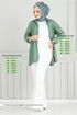 Espagnol Trot Tamponner Pantalon 4025YGS898-L Écru - Thumbnail