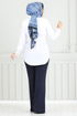 Espagnol Trot Tamponner Pantalon 4025YGS898-L Laci - Thumbnail