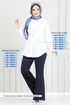 Espagnol Trot Tamponner Pantalon 4025YGS898-L Laci - Thumbnail