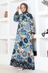 Ethnique À Motifs Viscose Robe 1919BGS895 Laci - Thumbnail