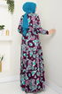 Ethnique Motif Hijab Robe Numéro de pièce 823OZR1047-M Demoiselle - Thumbnail