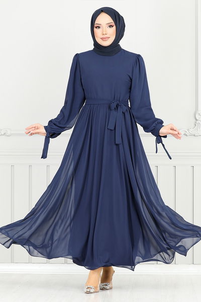 MRV B.İ.S.S.K. - Evening Dress 16217BSK984-M Navy Blue