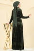 Evening Dress 2048MEY846-MS Khaki - Thumbnail