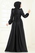 Evening Dress 2382ANT466-MS Black - Thumbnail