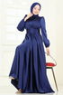 Evening Dress 2382ANT466-MS Navy Blue - Thumbnail