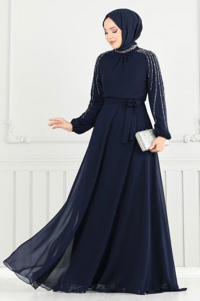 A.N.T. - Evening Dress 2420ANT466-MS Navy Blue